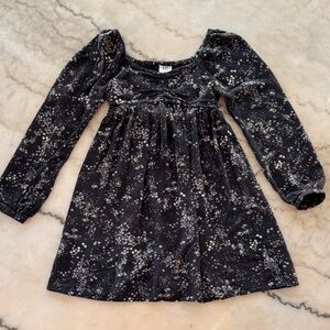 GAP Black floral Kids Dress